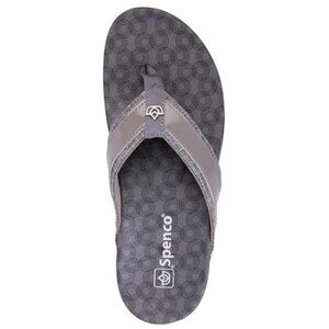 Spenco Orthotic Women's Cabo Flip-Flop Size US 12B Wide, EUR 42.5B, GREY